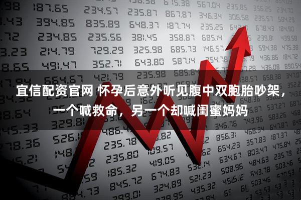 宜信配资官网 怀孕后意外听见腹中双胞胎吵架，一个喊救命，另一个却喊闺蜜妈妈